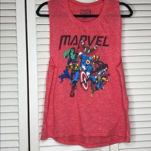 Marvel studio red tank top summer unisex vintage